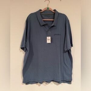 Eddie Bauer Men’s Blue 2XL Collared Polo Shirt